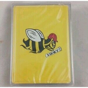 Hugh M. Cunningham Texas Manufacturer Bee Logo Playing Cards-NEW/SEALED!